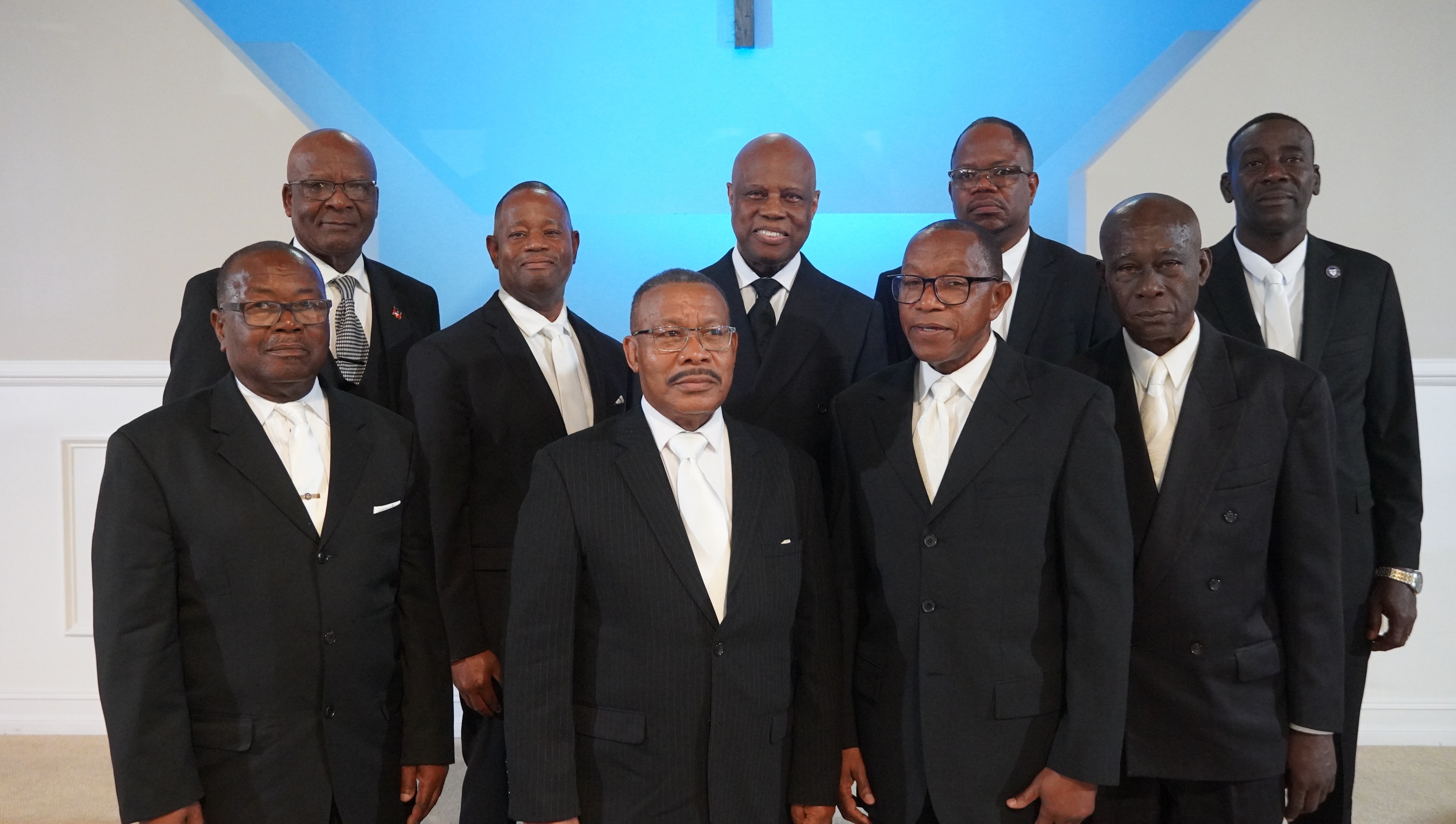 Church congregation in worship